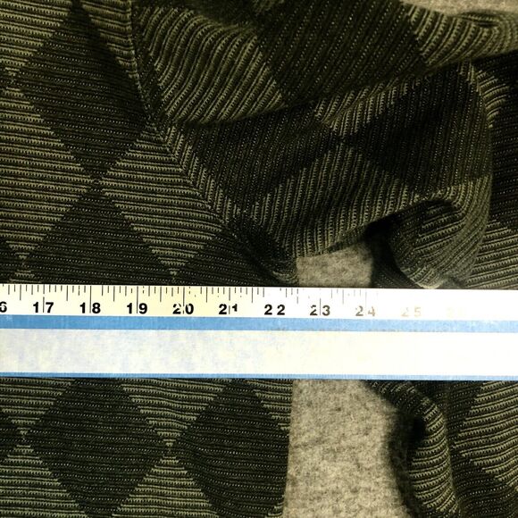 VTG Haggar Sweater Mens L Argyle Henley Knit Collared Grandpa 90s Green Classic - Picture 6 of 10